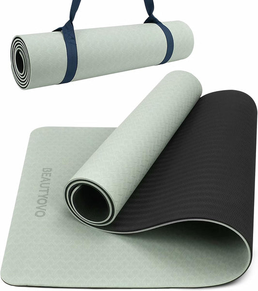 Yoga Mat with Strap Anti Slip