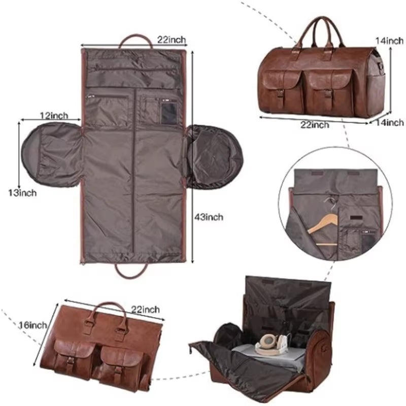 Carry-On Garment Bag Large Duffel Bag Suit Travel Bag