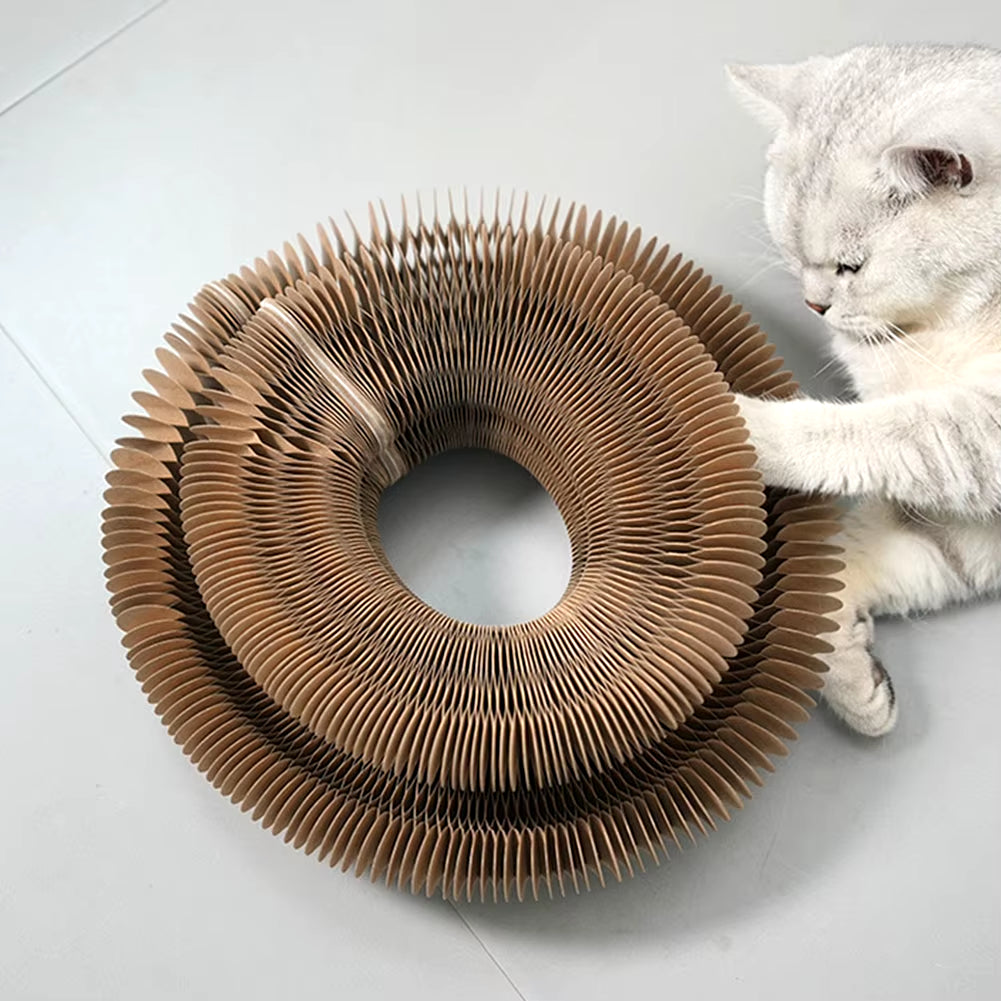 Cat Scratching Board Interactive Scratcher Cat 