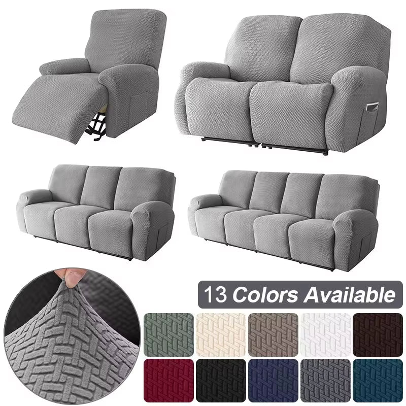 Recliner Waterproof Sofa Cover 1/2/3/4 Seaters