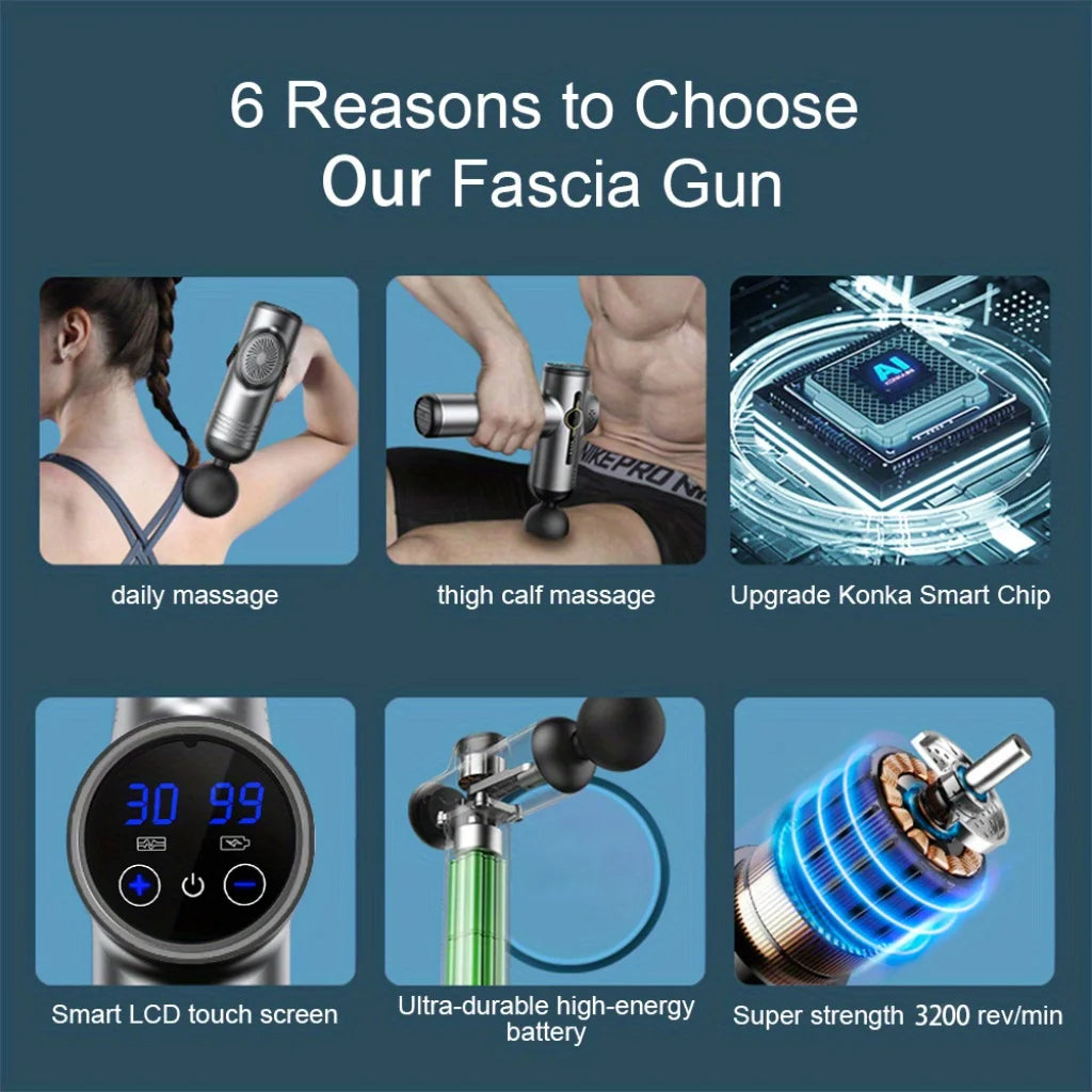 Portable massage gun 8 heads