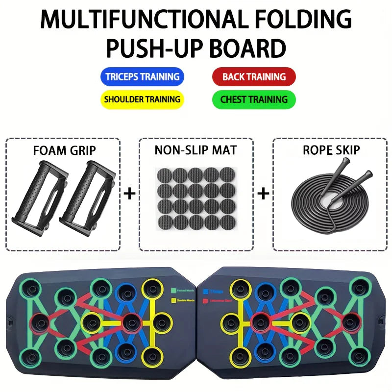 9-in-1 Push-Up Board Set Portable Multifunctional Push-Up Bar Foldable