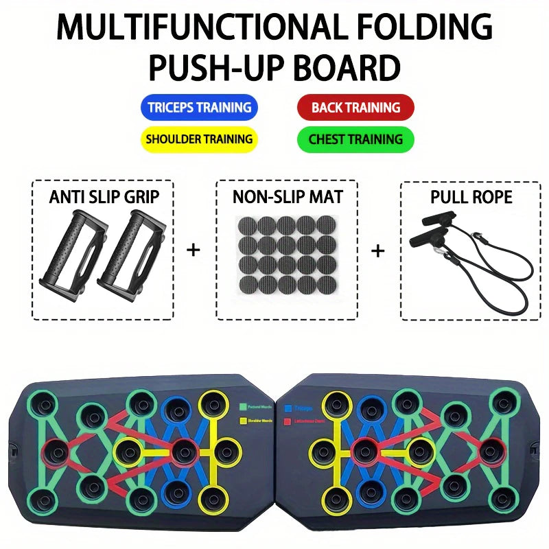 9-in-1 Push-Up Board Set Portable Multifunctional Push-Up Bar Foldable