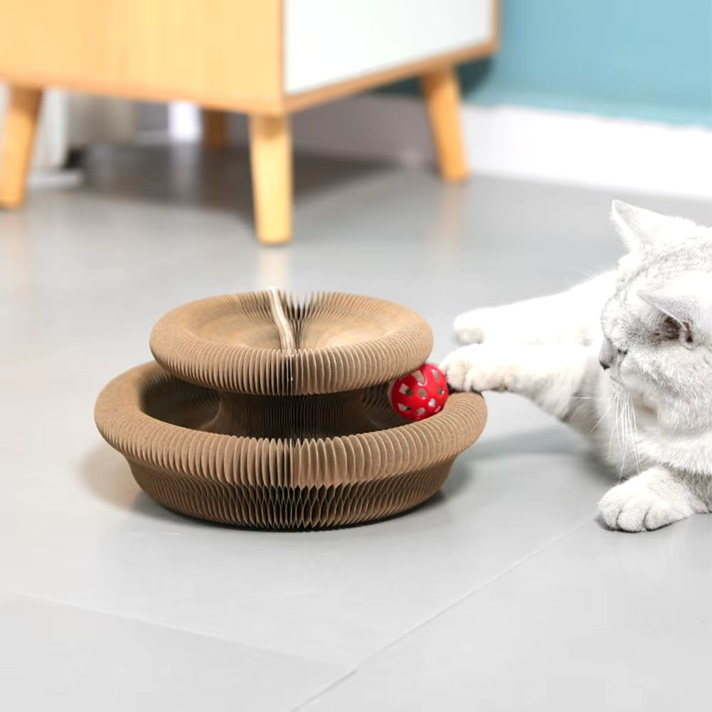 Cat Scratching Board Interactive Scratcher Cat 