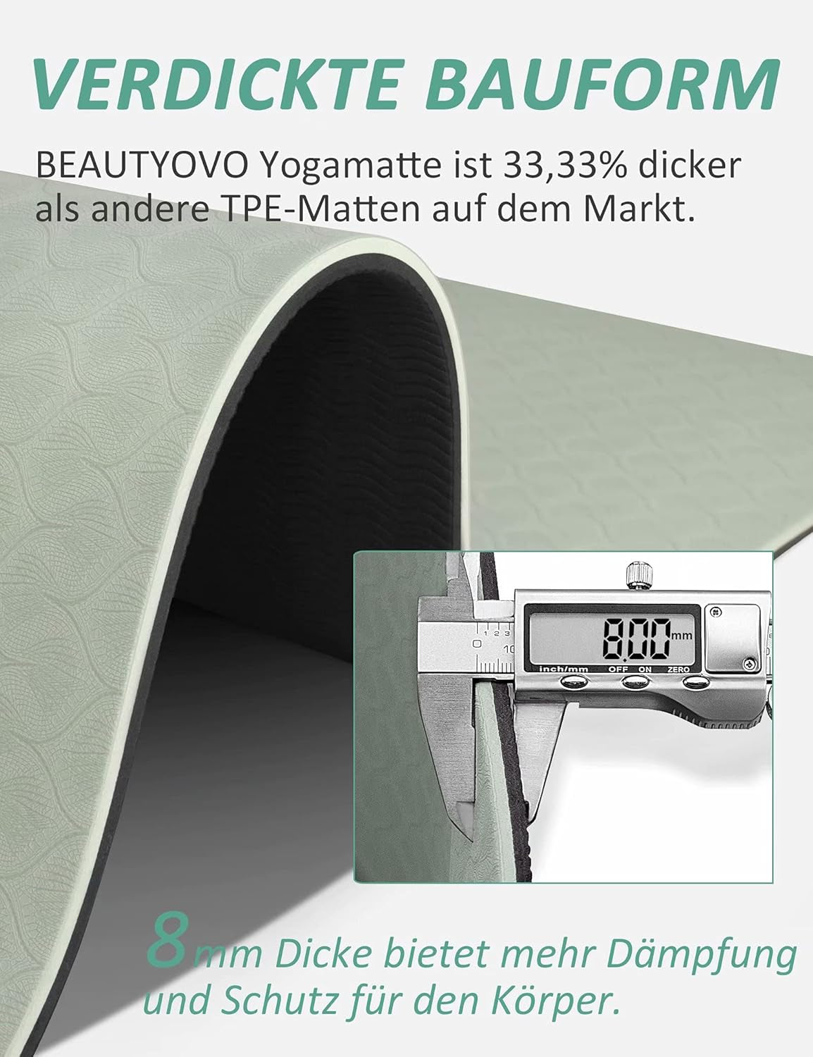 Yoga Mat with Strap Anti Slip